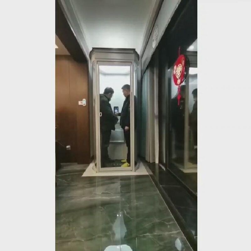 スタイリッシュなホームカプセルエレベーター 500-1000kg容量