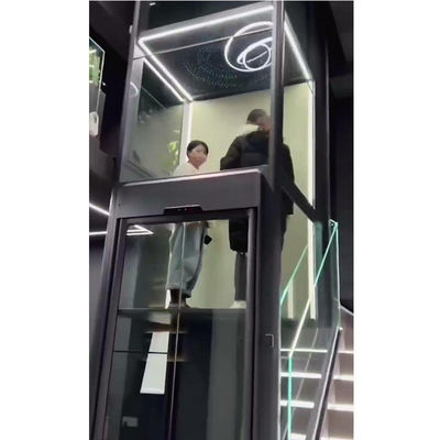 透明 アクリル ドア ハウス エレベーター 500ポンド ホーム ミニエレベーター