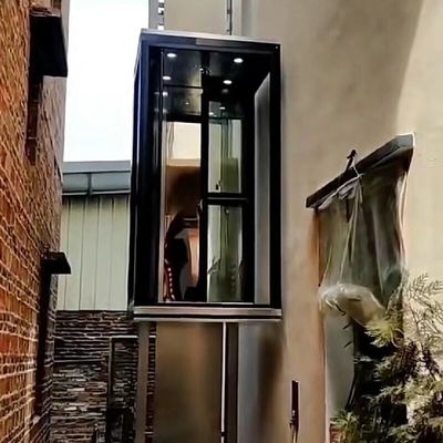 裸のキャビン 水力住宅エレベーター 5階 シャフトなしの家庭エレベーター