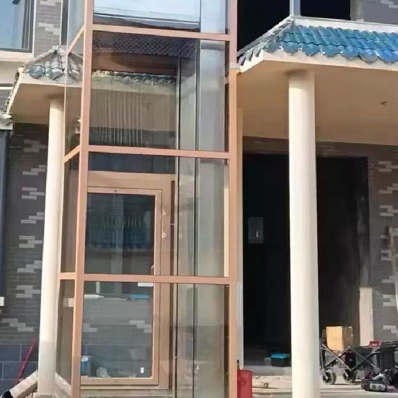 304 ステンレス・スティール キャビン ハイドロリック ホーム エレベーター 5階,穴のない設計