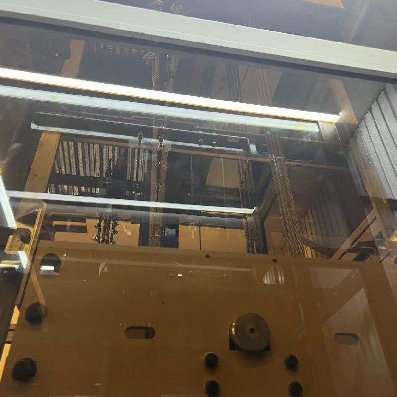 騒音を減らすギアレス トラクション エレベーター 1000 kg までの自動スライドドアを持つホームエレベーター